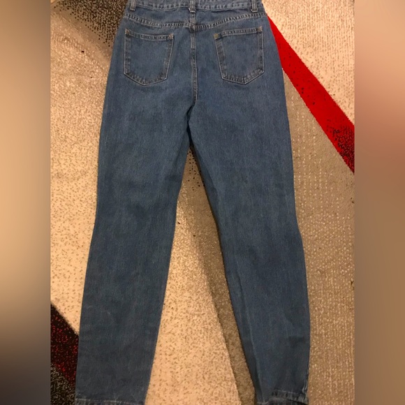 High-Rise Ripped Dark Wash Denim Jeans - Picture 2 of 2